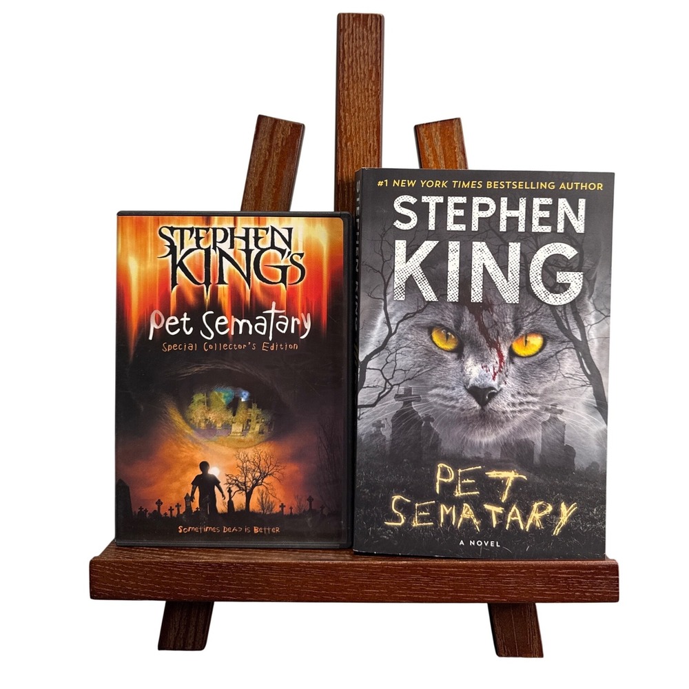 Stephen King Pet Sematary Bundle Paperback Book and Special Collector DVD